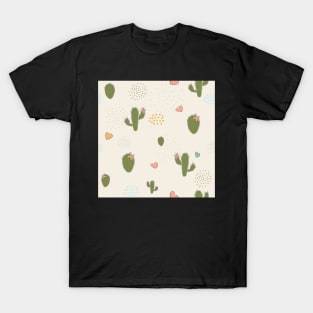 Cactus Pattern T-Shirt